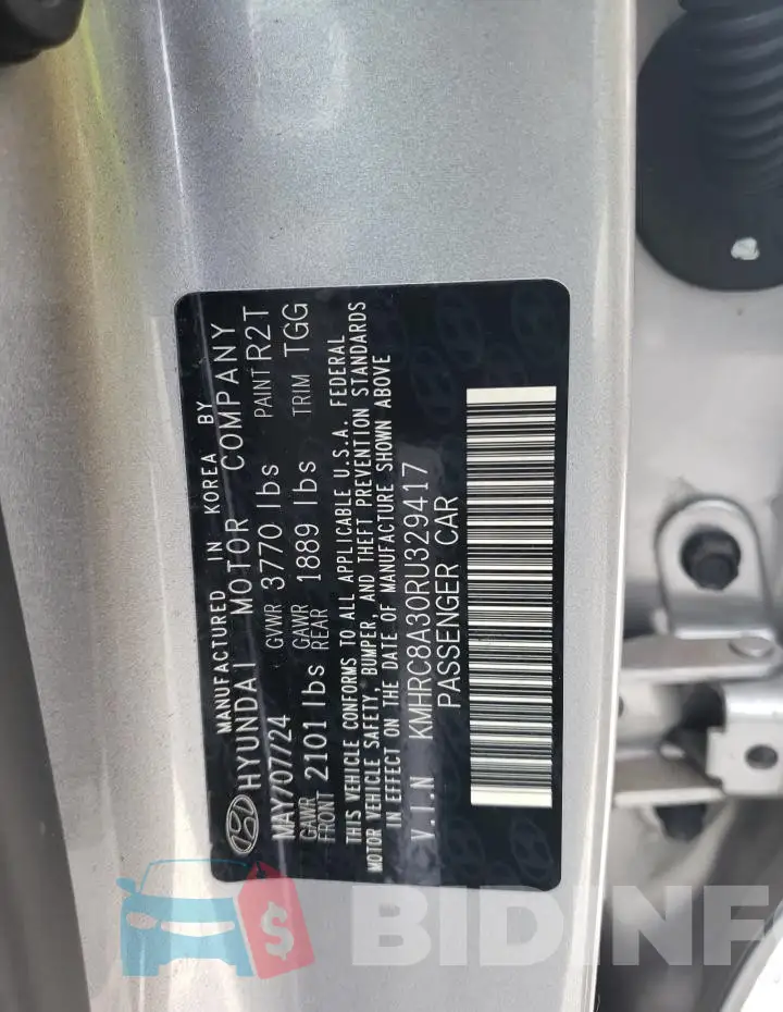 KMHRC8A30RU329417 Photo# 12