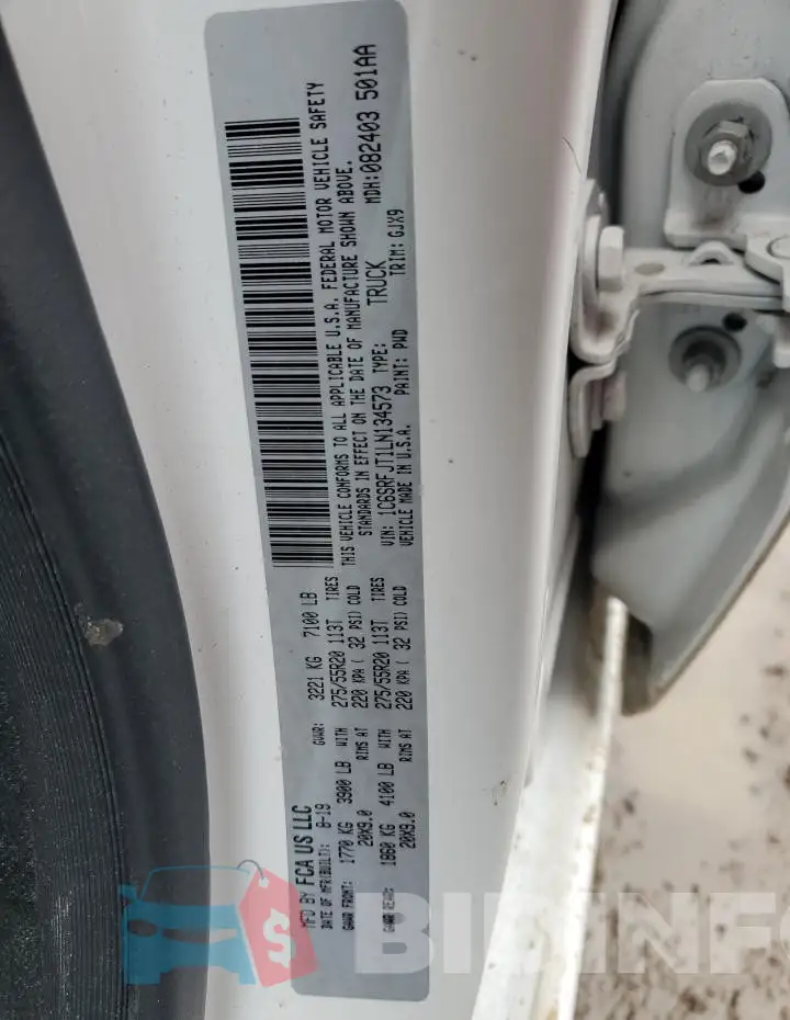 1C6SRFJT1LN134573 Photo# 13