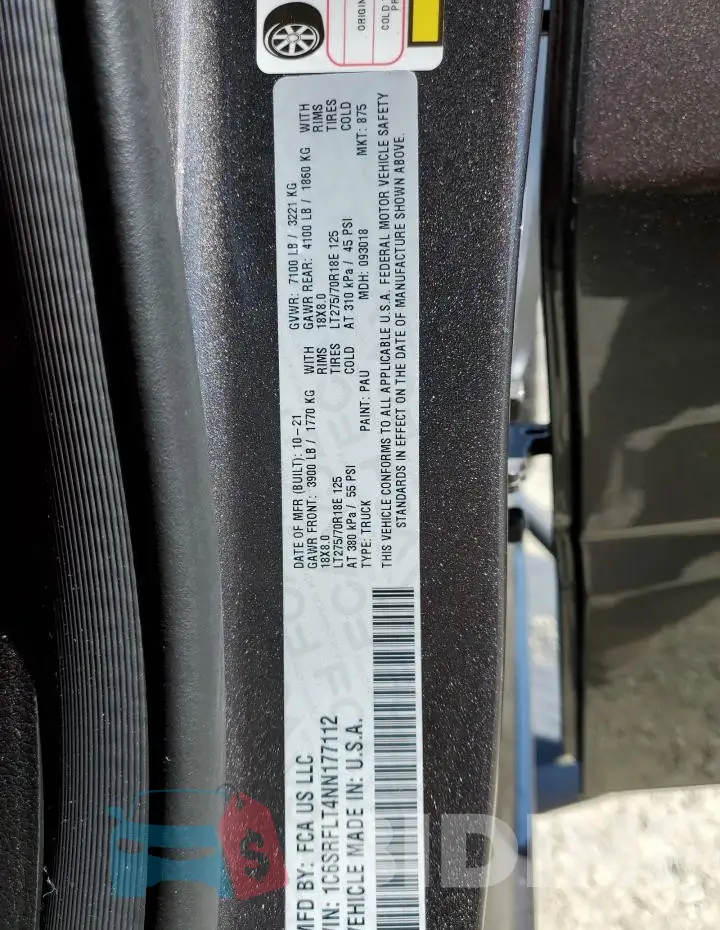 1C6SRFLT4NN177112 Photo# 12