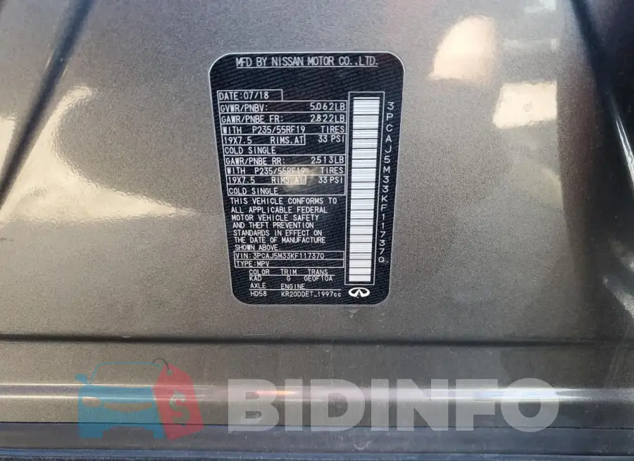3PCAJ5M33KF117370 Photo# 12