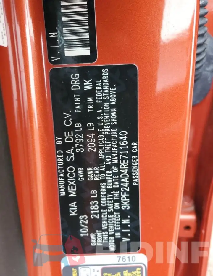 3KPF24AD4RE711640 Photo# 12