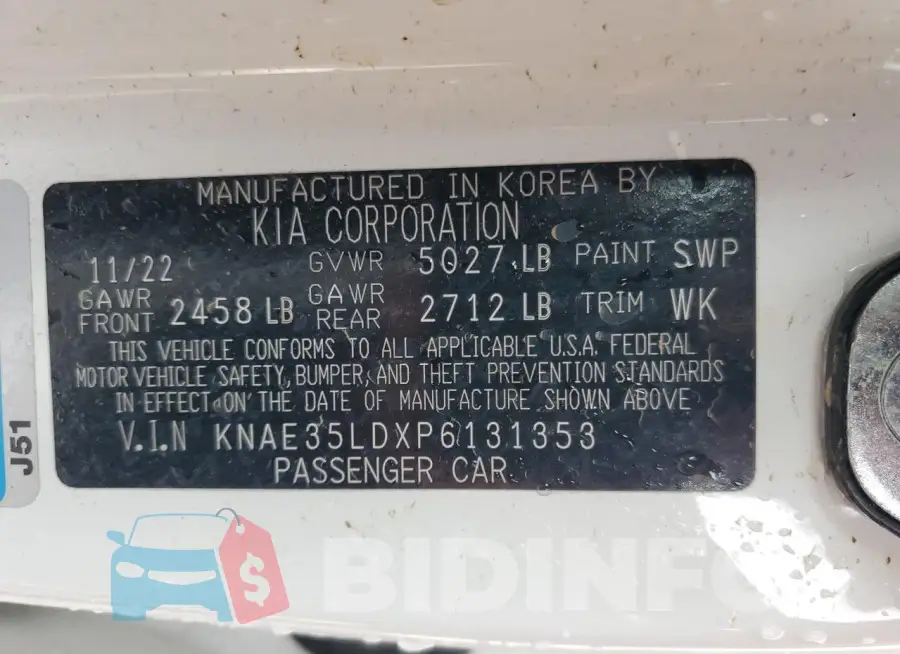 KNAE35LDXP6131353 Photo# 13