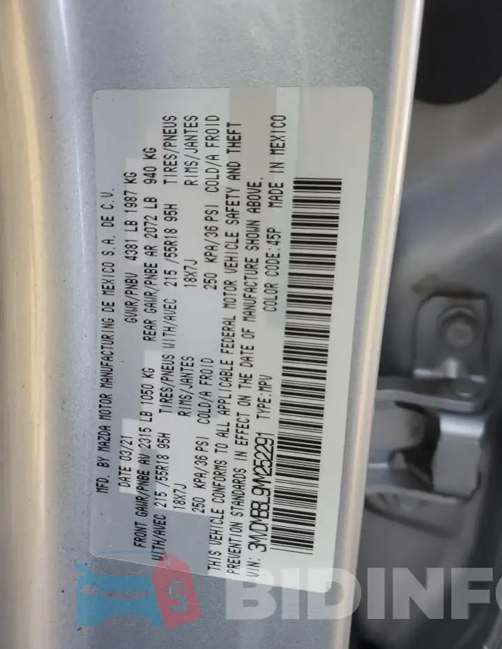 3MVDMBBL9MM252291 Photo# 12