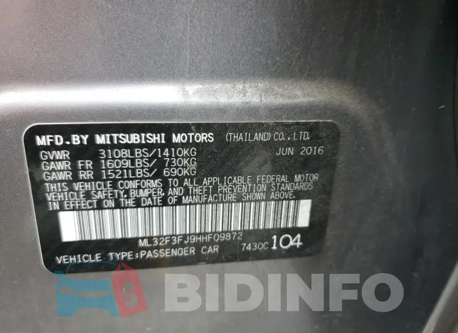 ML32F3FJ9HHF09872 Photo# 13
