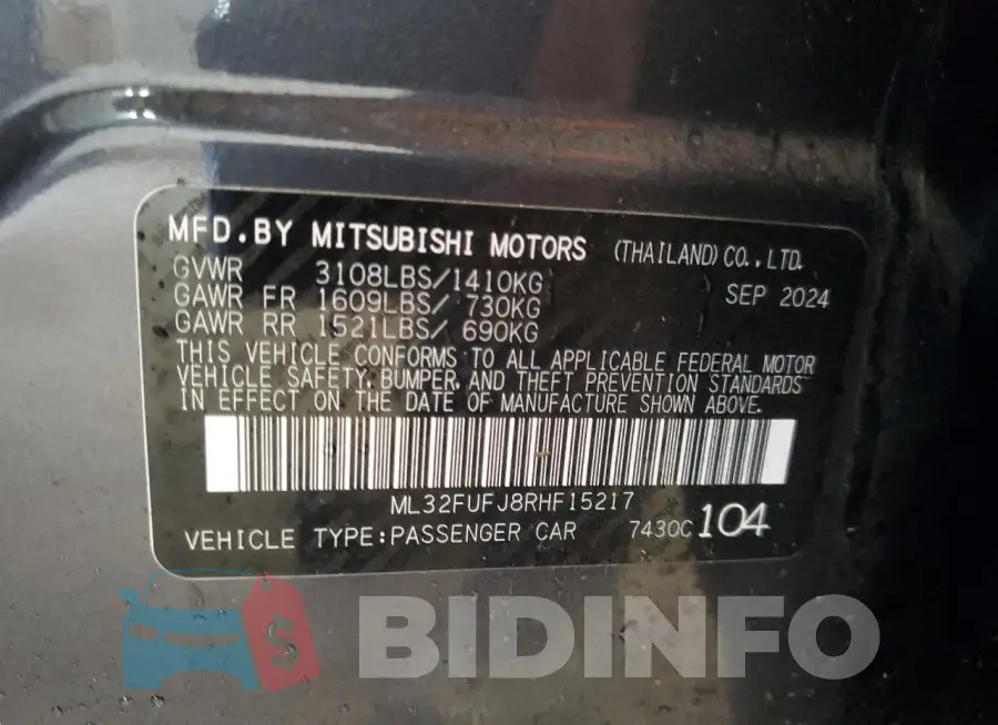 ML32FUFJ8RHF15217 Photo# 12