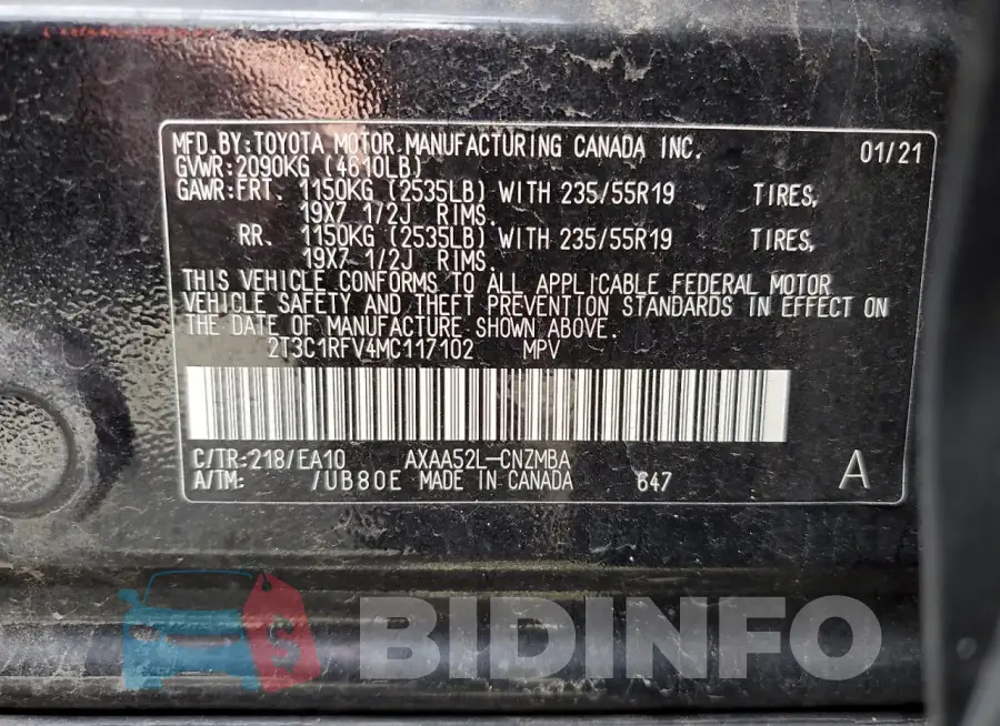 2T3C1RFV4MC117102 Photo# 14