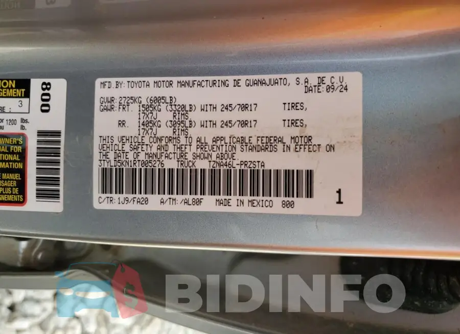 3TYLD5KN1RT005276 Photo# 13