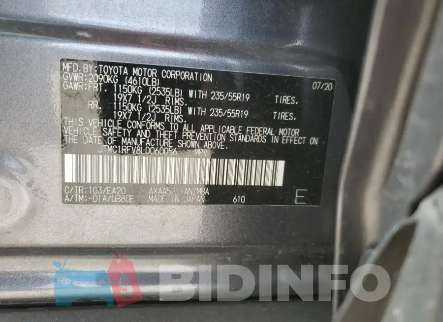JTMC1RFV8LD060056 Photo# 13