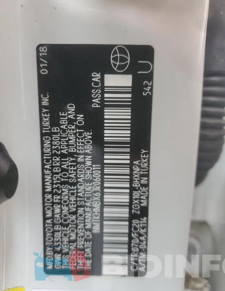NMTKHMBX6JR060011 Photo# 12