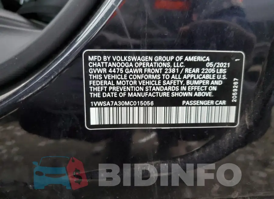 1VWSA7A30MC015056 Photo# 12