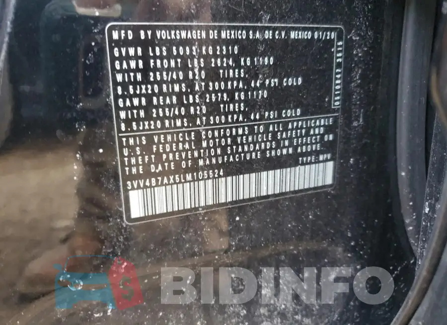 3VV4B7AX5LM105524 Photo# 13