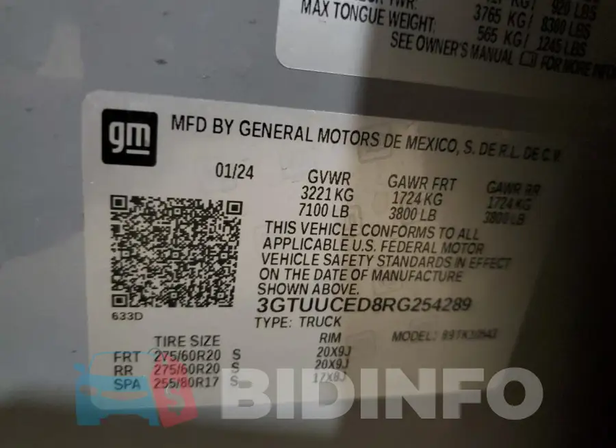 3GTUUCED8RG254289 Photo# 12