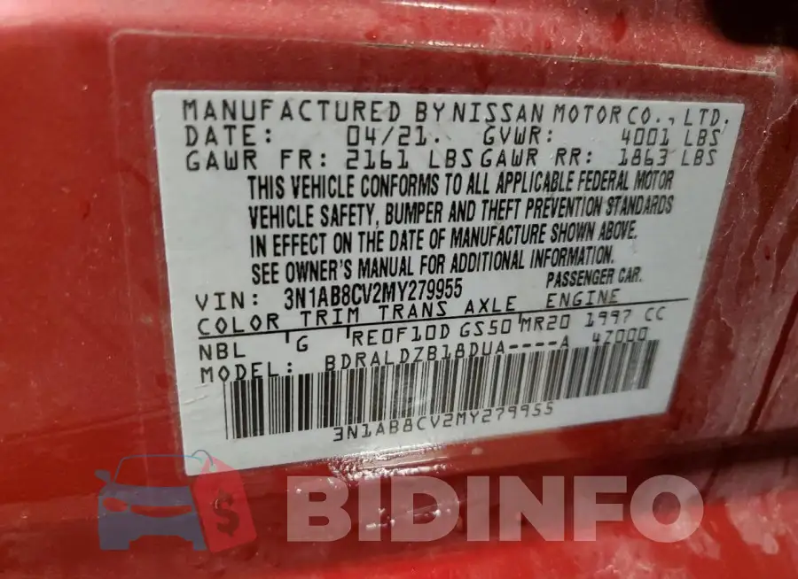 3N1AB8CV2MY279955 Photo# 12