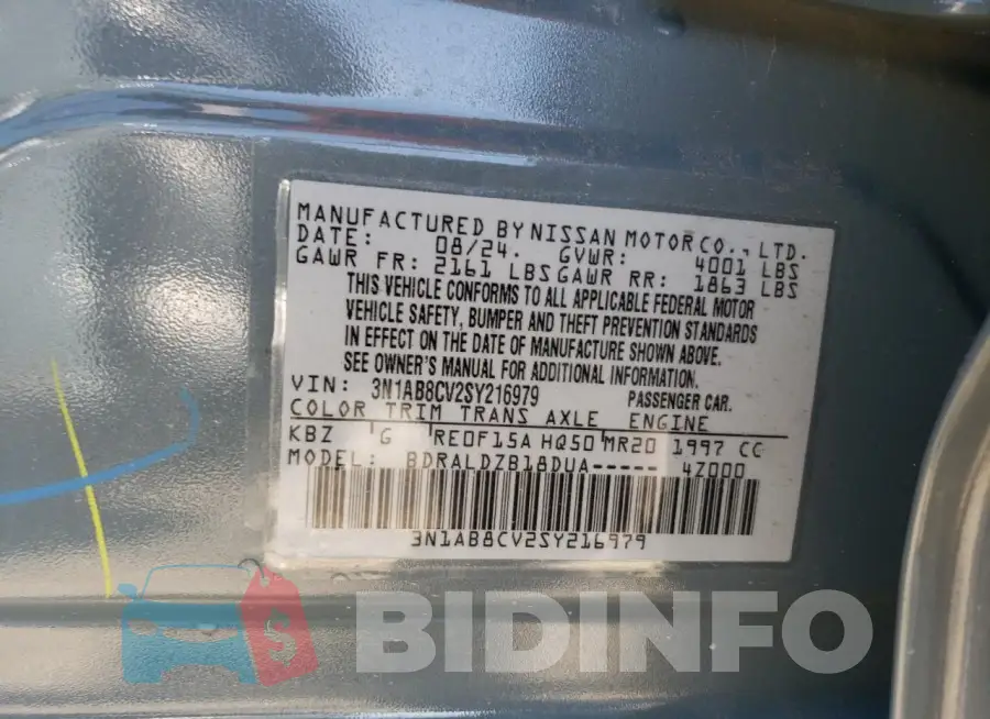 3N1AB8CV2SY216979 Photo# 12