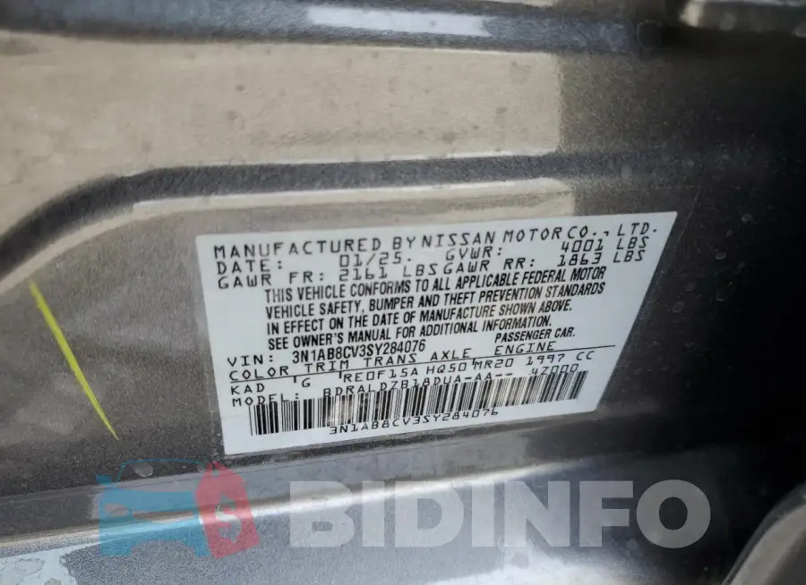 3N1AB8CV3SY284076 Photo# 12