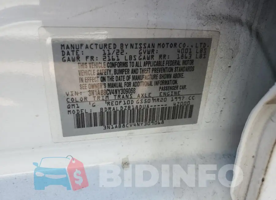 3N1AB8CV4NY309068 Photo# 12
