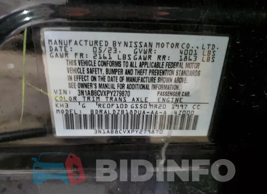3N1AB8CVXPY279870 Photo# 12