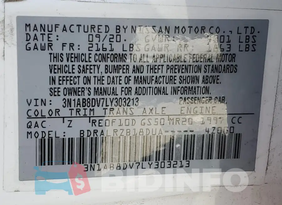 3N1AB8DV7LY303213 Photo# 12