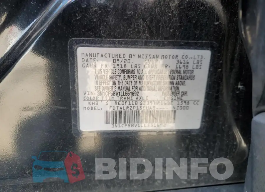 3N1CP5BV1LL551692 Photo# 12