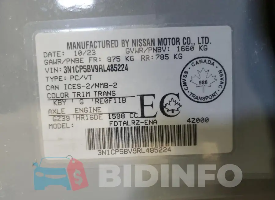 3N1CP5BV9RL485224 Photo# 13