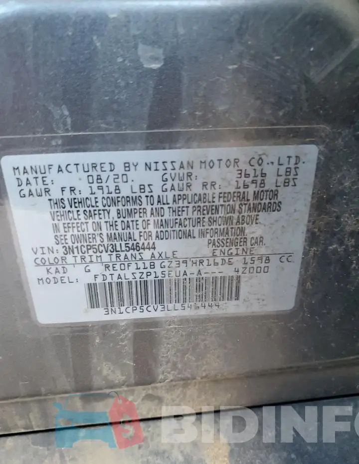3N1CP5CV3LL546444 Photo# 12