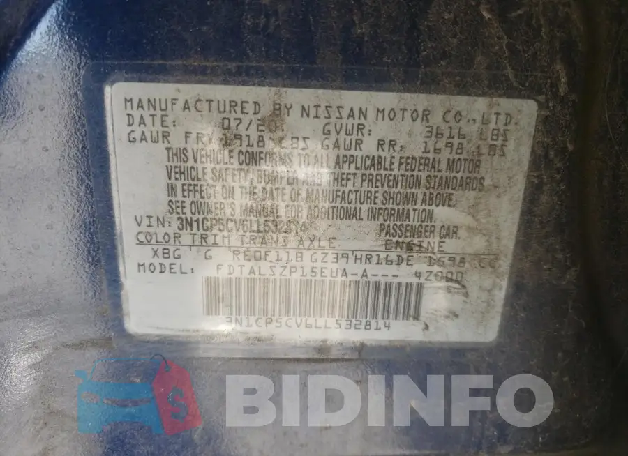 3N1CP5CV6LL532814 Photo# 12
