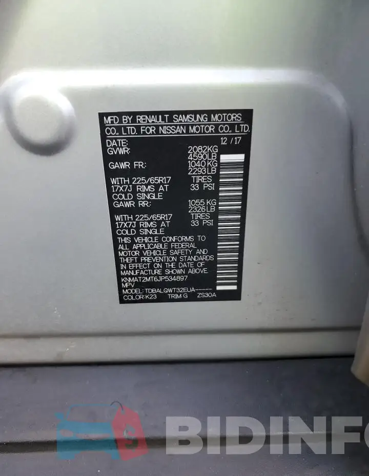 KNMAT2MT6JP534897 Photo# 13