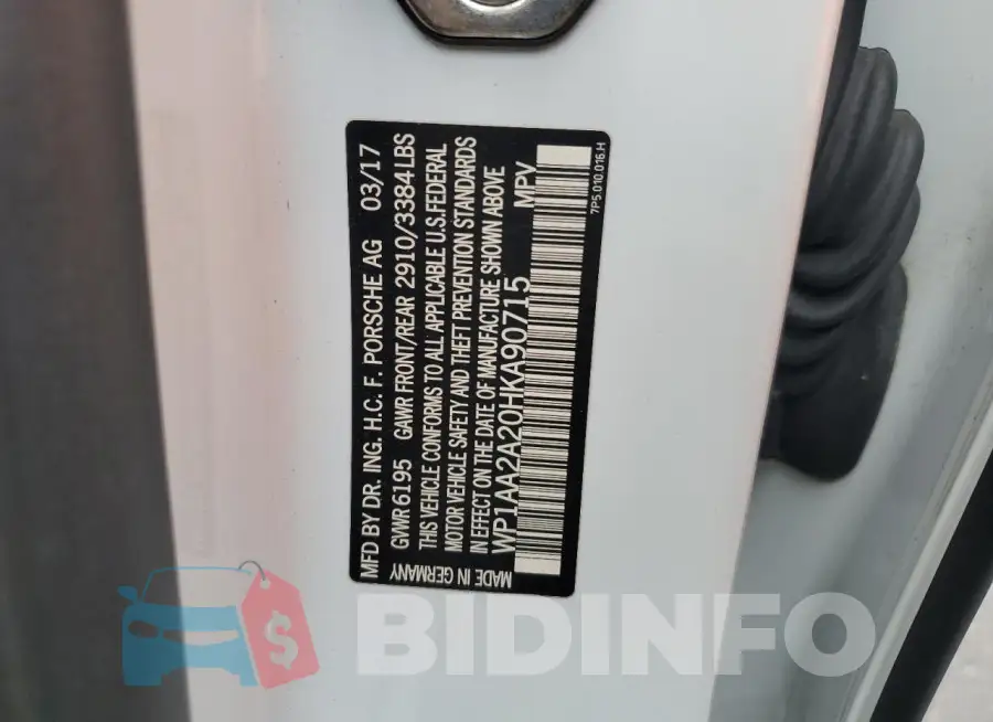 WP1AA2A20HKA90715 Photo# 13