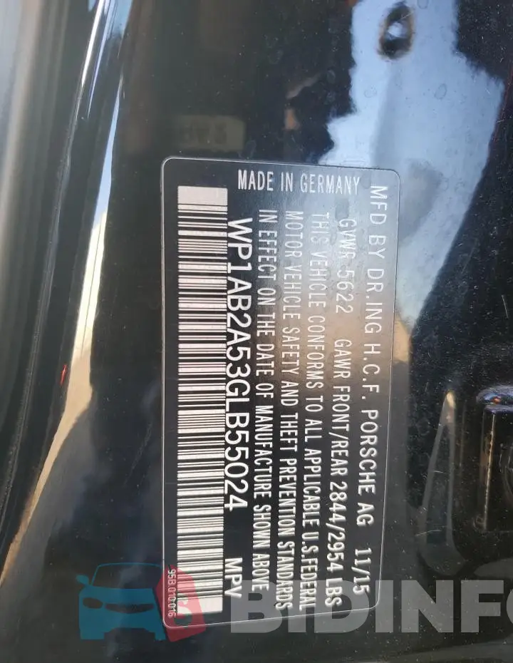 WP1AB2A53GLB55024 Photo# 13