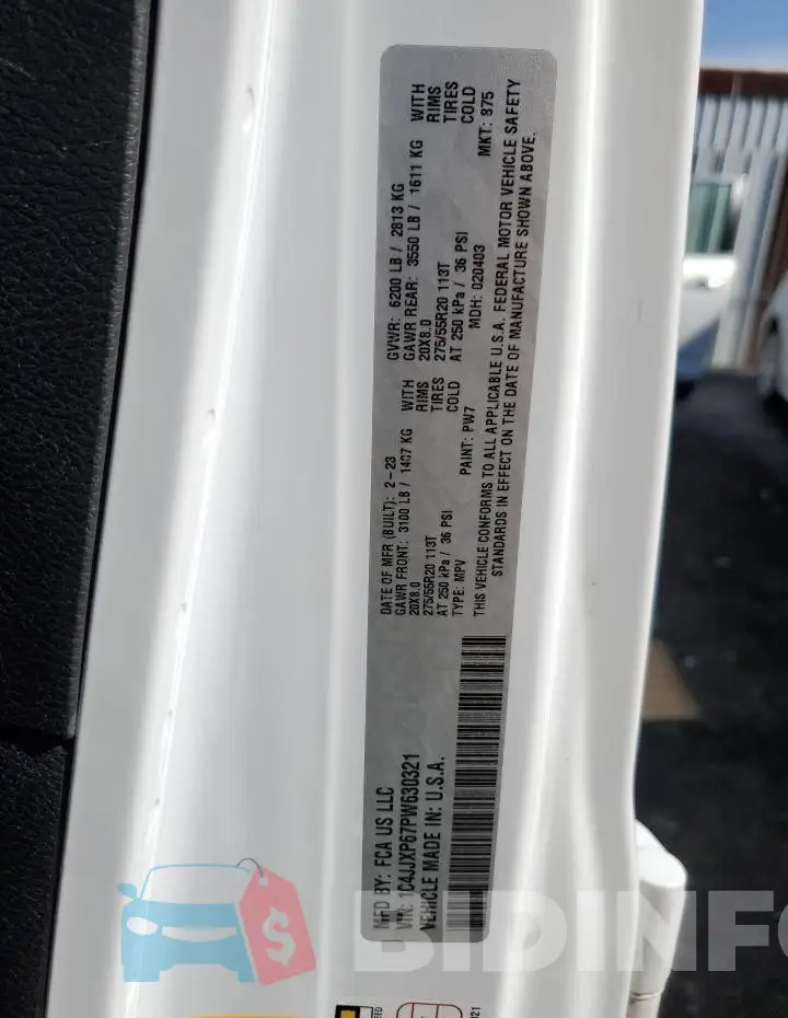 1C4JJXP67PW630321 Photo# 13