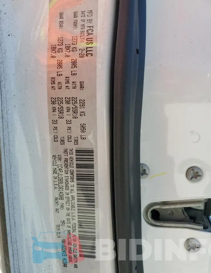 1C4PJLDB9LD614308 Photo# 13