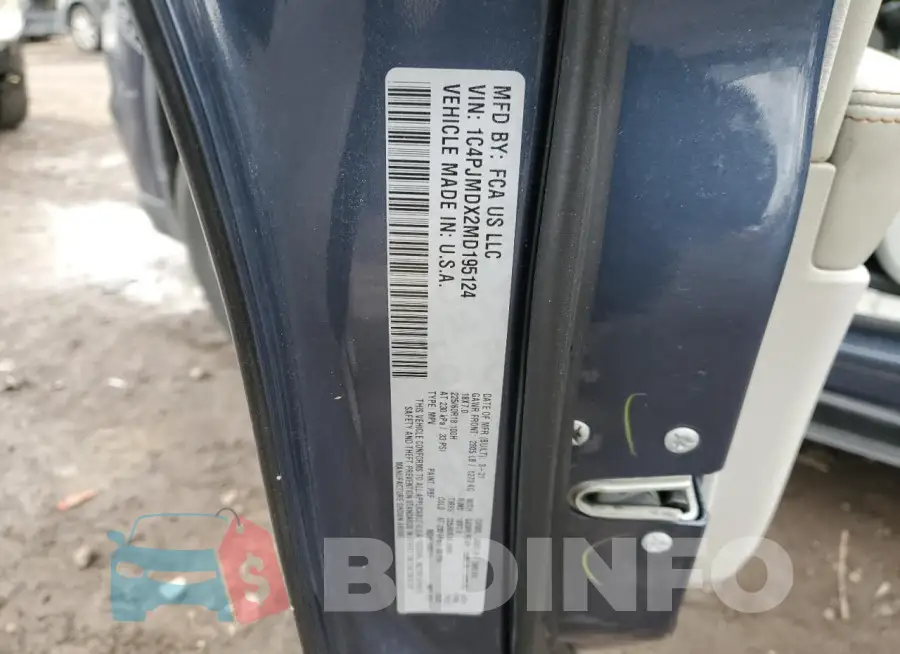 1C4PJMDX2MD195124 Photo# 13
