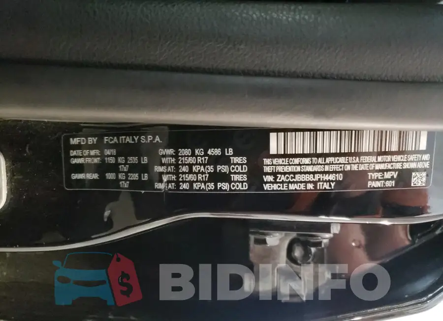 ZACCJBBB8JPH44610 Photo# 13