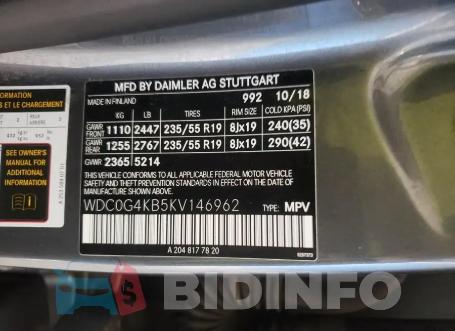WDC0G4KB5KV146962 Photo# 13