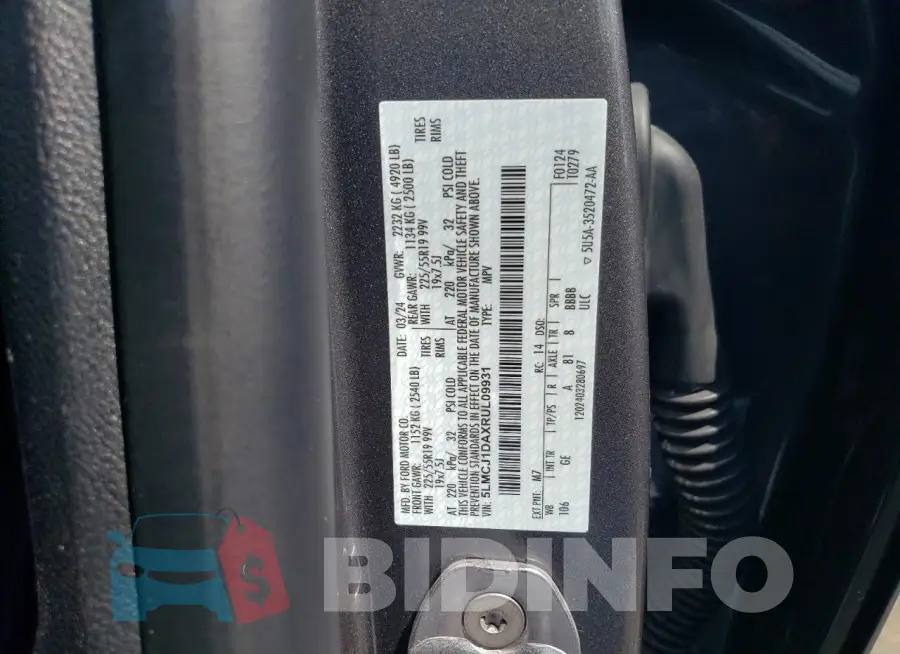 5LMCJ1DAXRUL09931 Photo# 12