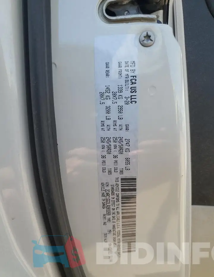 2C4RC1GG3LR203269 Photo# 13
