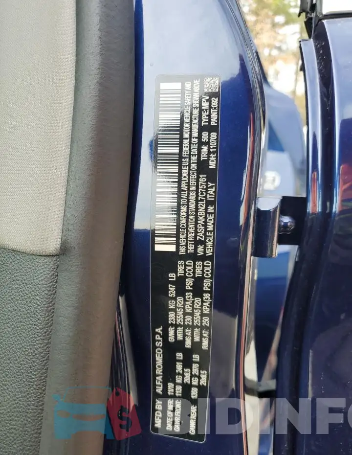 ZASPAKBN2L7C75761 Photo# 13