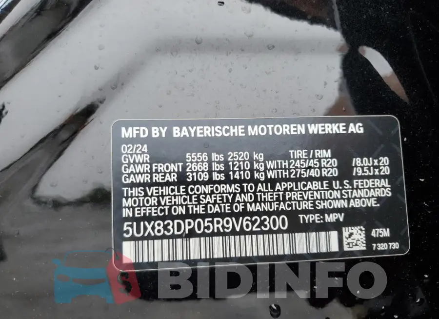5UX83DP05R9V62300 Photo# 13