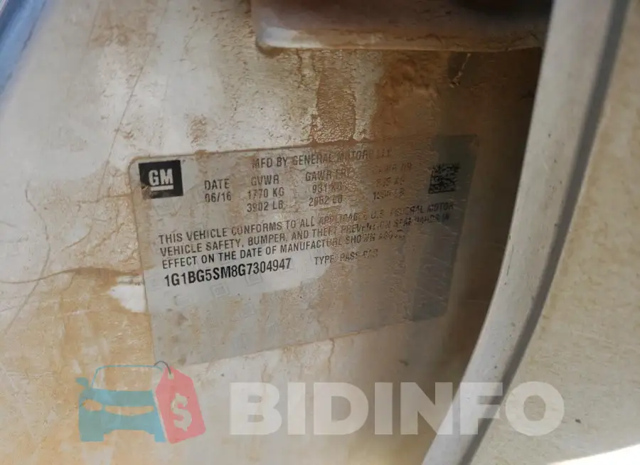 1G1BG5SM8G7304947 Photo# 13