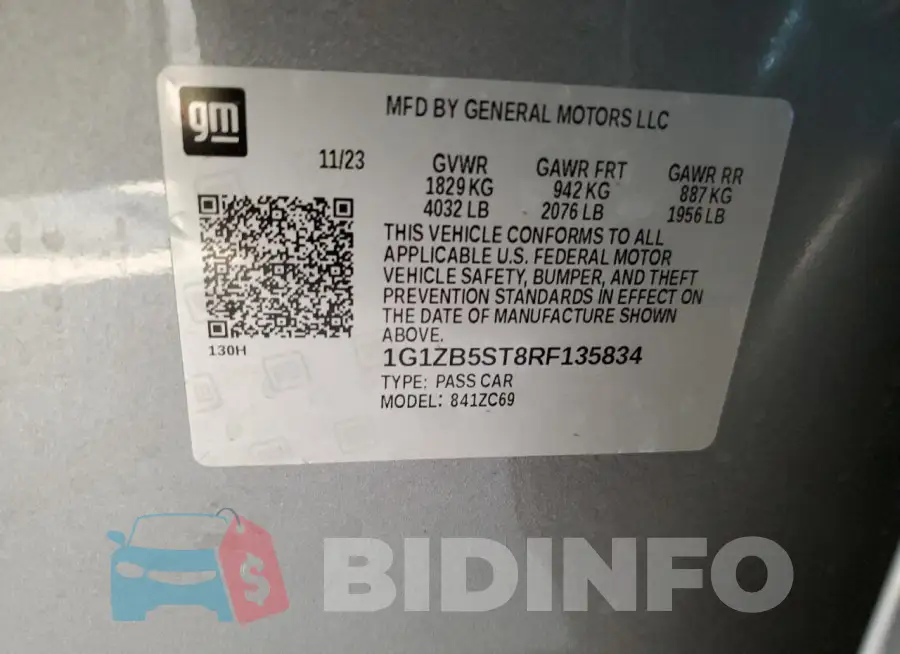 1G1ZB5ST8RF135834 Photo# 12