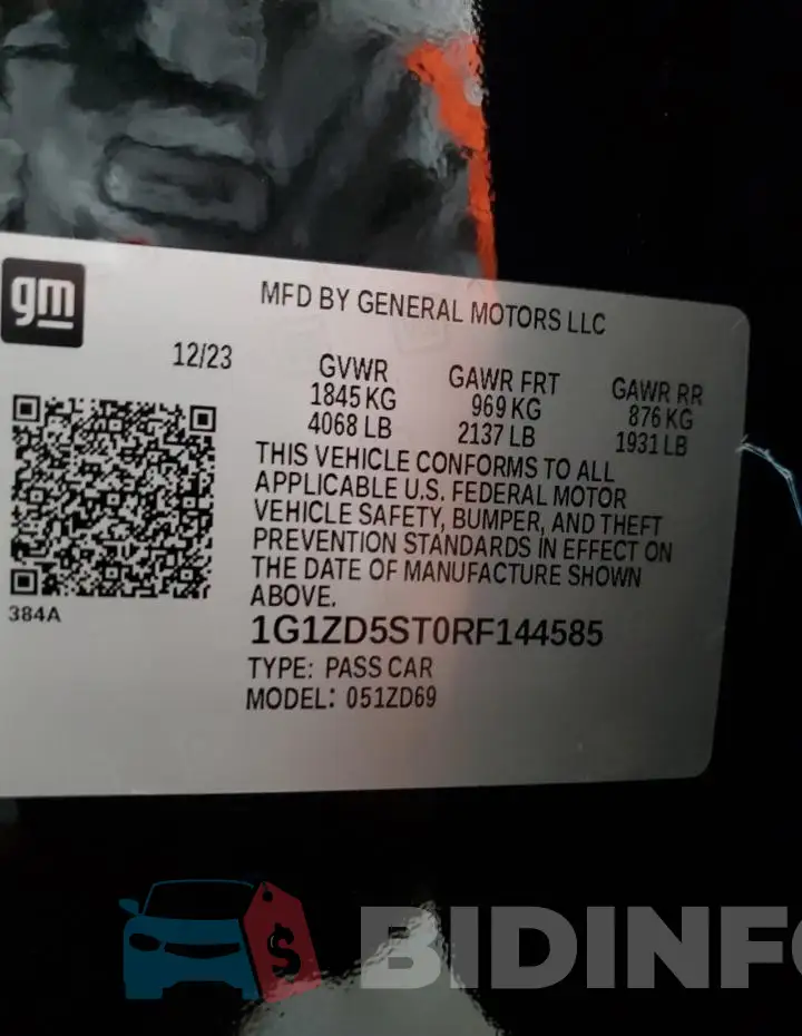 1G1ZD5ST0RF144585 Photo# 13