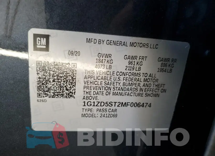 1G1ZD5ST2MF006474 Photo# 12