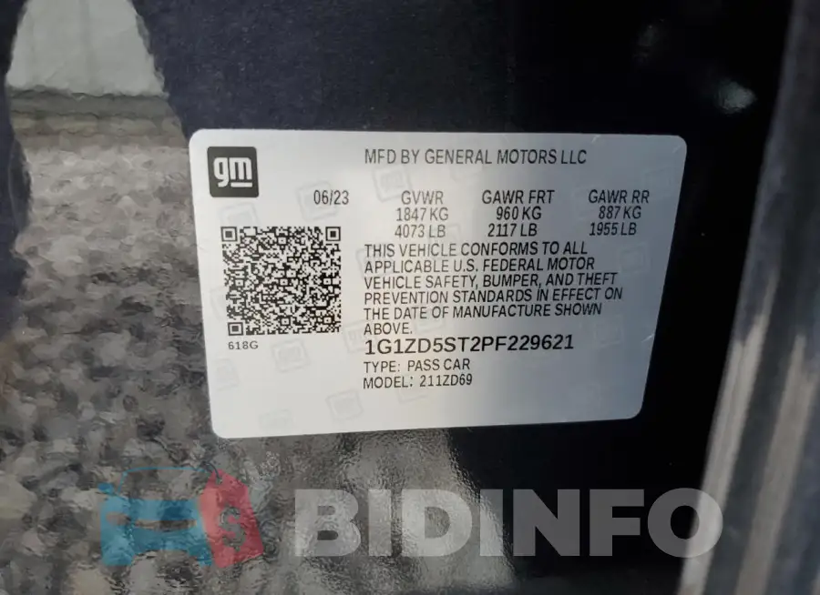 1G1ZD5ST2PF229621 Photo# 13