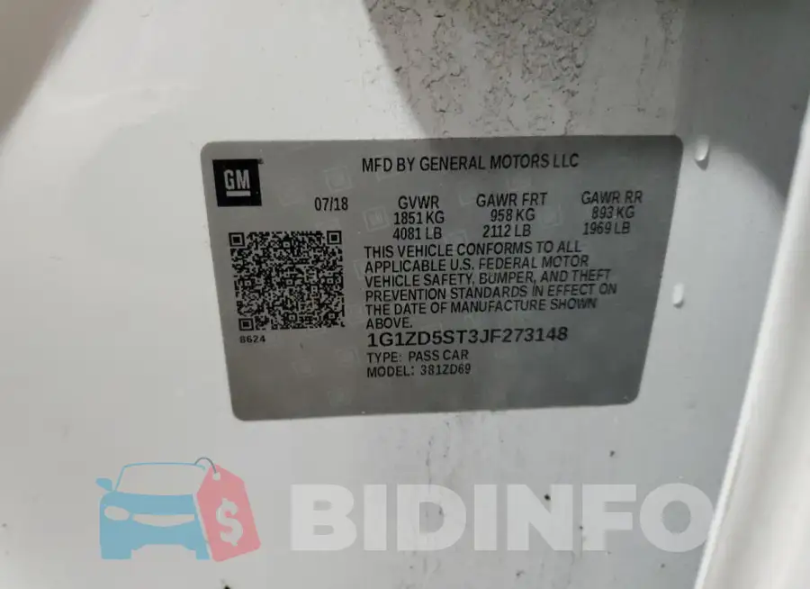 1G1ZD5ST3JF273148 Photo# 12