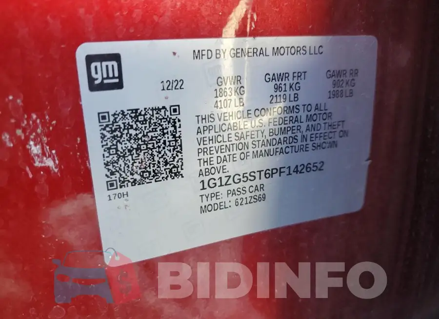 1G1ZG5ST6PF142652 Photo# 12