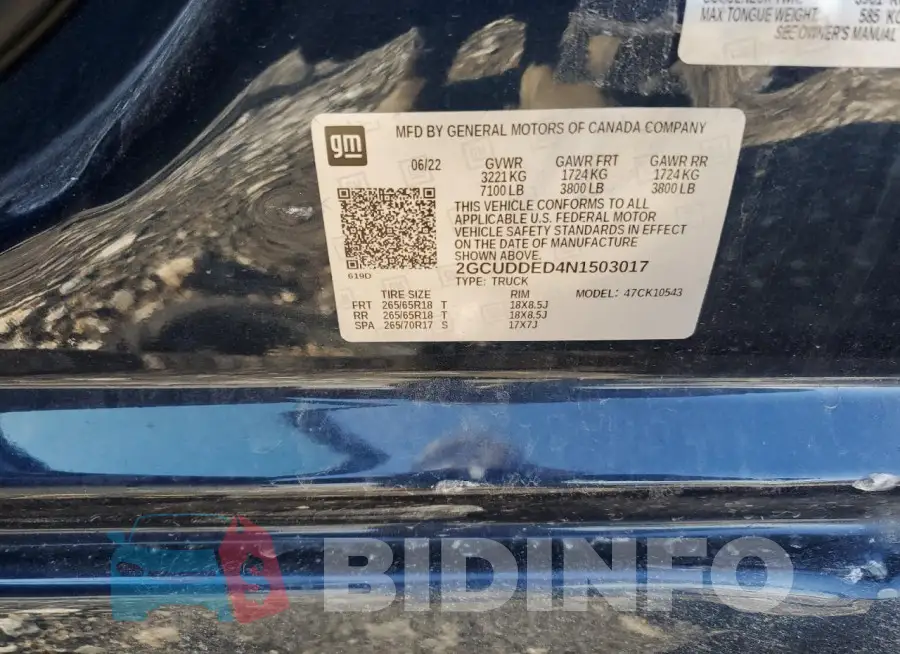 2GCUDDED4N1503017 Photo# 12