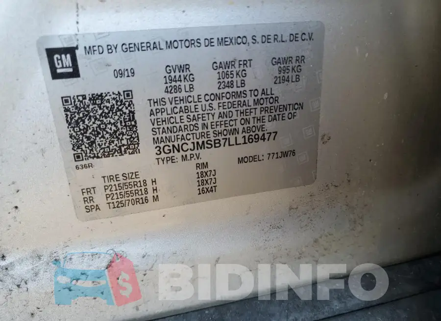 3GNCJMSB7LL169477 Photo# 13