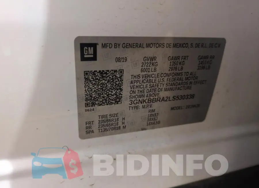 3GNKBBRA2LS530338 Photo# 14