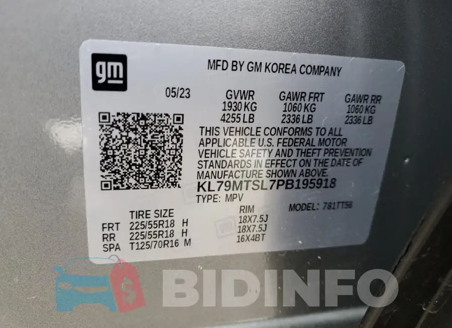 KL79MTSL7PB195918 Photo# 13