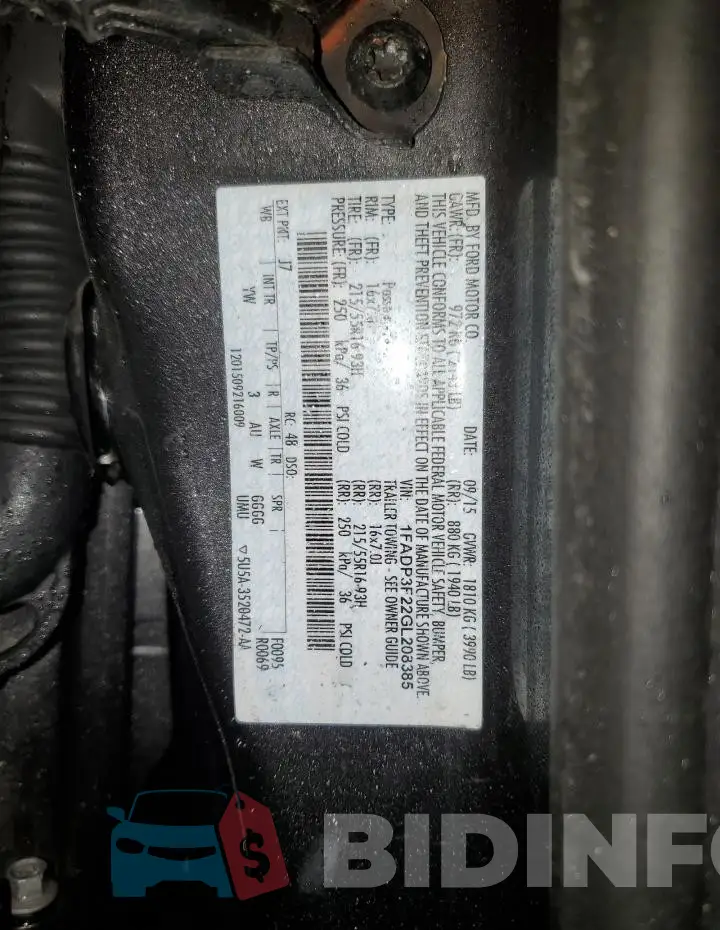 1FADP3F22GL208385 Photo# 12